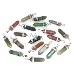 Achat Indy Wahadło szlifowane, naturalny kamień 41 x 13 mm, ręcznie rzeźbione, dodaje odwagi i siły 1 szt Achat Indy Wahadło szlifowane, naturalny kamień 41 x 13 mm, ręcznie rzeźbione, dodaje odwagi i siły 1 szt