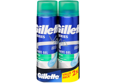 Gillette Series Sensitive Aloe Vera żel do golenia dla mężczyzn 2 x 200 ml, duopack