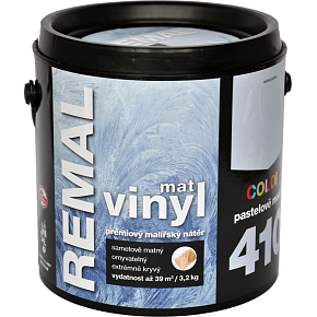 REMAL Vinyl Color mat farba do ścian, 410 pastelowy niebieski, 3,2 kg