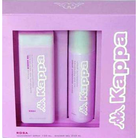 Kappa Rosa Woman sprchový gel 250 ml + deodorant sprej 150 ml, kosmetická sada