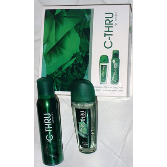 C-Thru Emerald touch deodorant sprej 75 ml + parfumed body 150 ml, pro ženy kosmetická sada