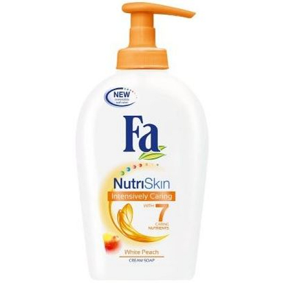 Fa NutriSkin Intensively Caring White Peach Broskev tekuté mýdlo dávkovač 300 ml