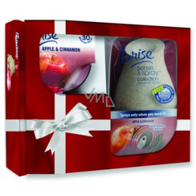 Glade Sense & Spray Jablko & Skořice sprej 18 ml + Jablko & Skořice svíčka 120 g, kazeta