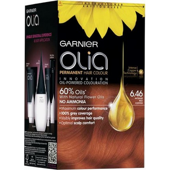 Garnier Olia barva na vlasy bez amoniaku 6.46 Intenzivní červená měděná
