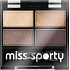 Miss Sporty Studio Colour Quattro cieni do oczu 403 Smoky Brown Eyes 3,2 g