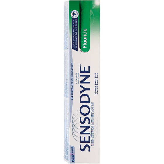 Sensodyne Fluoride s obsahem nitrátu draselného zubní pasta snižuje citlivost zubů a obnažených krčků 50 ml