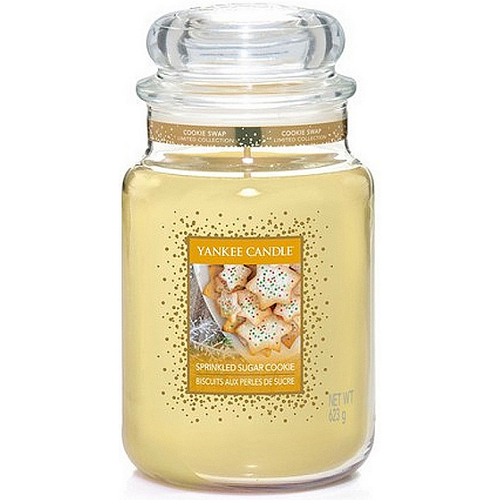 Yankee Candle Sprinkled Sugar Cookie - Pocukrované sušenky vonná svíčka Classic velká sklo 623 g
