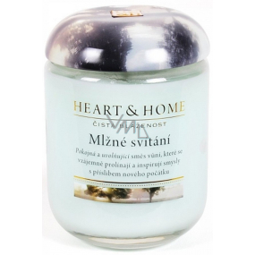 Heart & Home Mlžné svítání Sojová vonná svíčka velká hoří až 70 hodin 310 g
