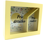 Albi Skarbonka w ramce Duo Dla rodziców i dla dziecka 16 x 5,5 x 4 cm