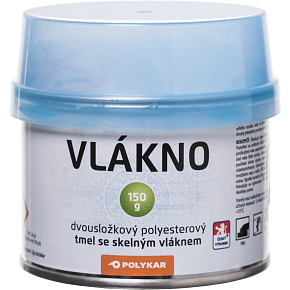 Polykar Włókno dwuskładnikowy szpachlówka do metalu i tworzyw sztucznych, 150 g