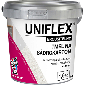 Uniflex tmel na gipskarton, 1,6 kg Uniflex tmel na gipskarton, 1,6 kg