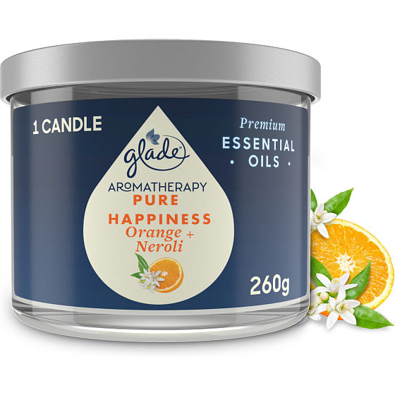 Glade Aromatherapy świeca zapachowa Pure Happiness, 260 g