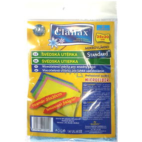 Clanax Standard Szwedzka ściereczka z mikrofibry 35 x 30 cm 240 g Clanax Standard Szwedzka ściereczka z mikrofibry 35 x 30 cm 240 g