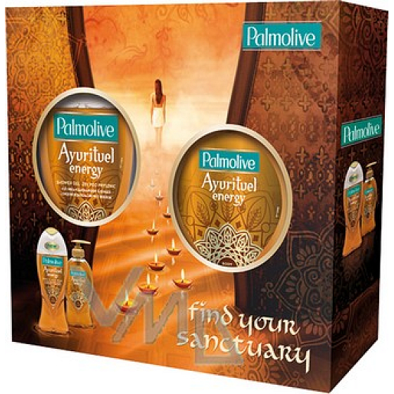 Palmolive Ayurituel Energy sprchový gel 250 ml + tekuté mýdlo 250 ml, kosmetická sada