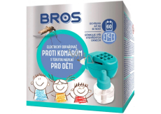 Bros Elektryczny nawadniacz przeciwko komarom + ciecz do napełniania dla dzieci 40 ml