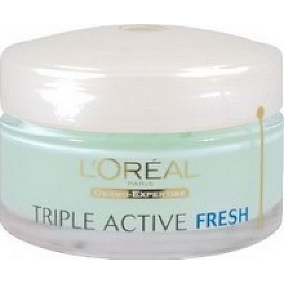 Loreal Paris Triple Active Fresh hydratační gelový krém pro normální a smíšenou pleť 50 ml