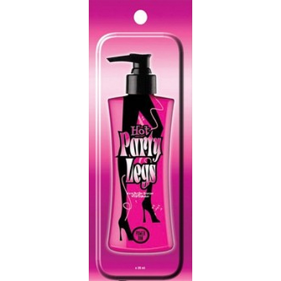 Power Tan Hot Party Legs tělové mléko pro opalování v soláriu s leskem 20 ml