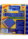 Clanax Uniwersalna ściereczka z wiskozy nietkanej 35 x 35 cm 3 sztuki