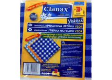 Clanax Uniwersalna ściereczka z wiskozy nietkanej 35 x 35 cm 3 sztuki