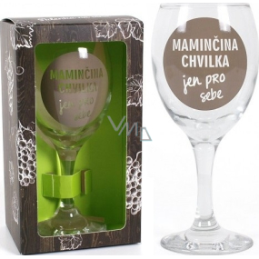 Albi Můj Bar Sklenka na víno Maminčina chvilka jen pro sebe 220 ml