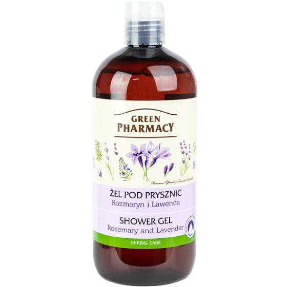 Green Pharmacy Rozmarýn a levandule sprchový gel 500 ml
