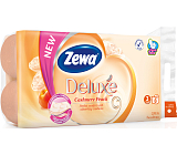 Zewa Deluxe Cashmere Peach 3-warstwowy papier toaletowy, 8 rol, 19,3 m rolki