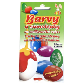 Aroco Aroma Kolory i naklejki na wielkanocne jajka 5 kolorów 25 g