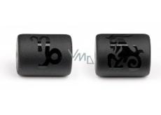 Onyx Koziorożec znak zodiaku, zawieszka do bransoletki kamień naturalny, wielkość 10 mm 1 sztuka, kamień o właściwościach leczniczych