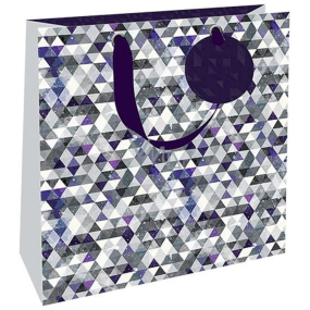 Niekupiony Papierowa Torebka Luksusowa 23 x 23 x 10 cm Trójkąty