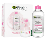 Garnier Skin Naturals Rose Cream krem do twarzy 50 ml + Skin Naturals All-in 1 woda micelarna 400 ml, zestaw kosmetykow dla kobiet