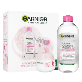 Garnier Skin Naturals Rose Cream krem do twarzy 50 ml + Skin Naturals All-in 1 woda micelarna 400 ml, zestaw kosmetykow dla kobiet