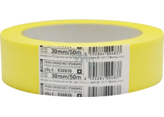 Mako Basic taśma klejąca zakrywająca gładka krep, 3 dni, do 60 °C, 30 mm × 50 m