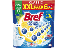 Bref WC kulki Power Aktiv Cytryna, 6x 50 g