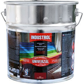 Industrol S2013 univerzál lesk vrchní barva na kov a dřevo, 8440 červenohnědá, 9 l Industrol S2013 univerzál lesk vrchní barva na kov a dřevo, 8440 červenohnědá, 9 l