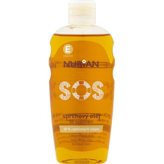 Nubian SOS olej pod prysznic po opalaniu, 200 ml