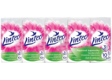 Linteo Soft & Delicate chusteczki papierowe 3-warstwowe 10 x 10 sztuk
