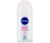 Nivea Pearl & Beauty kuličkový antiperspirant deodorant roll-on pro ženy 50 ml