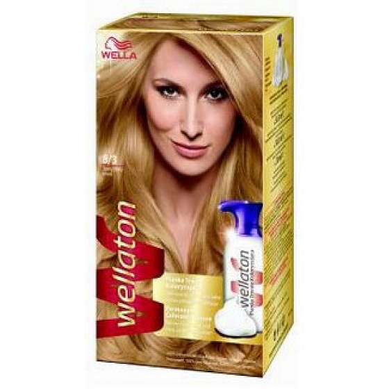 Wella Wellaton pěnová barva na vlasy 8/3 Světlá zlatá blond
