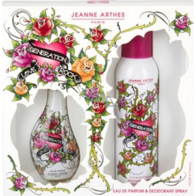 Jeanne Arthes Love Generation Rock parfémovaná voda pro ženy 60 ml + deodorant sprej 200 ml, dárková sada Jeanne Arthes Love Generation Rock parfémovaná voda pro ženy 60 ml + deodorant sprej 200 ml, dárková sada