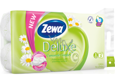 Zewa Deluxe Kamila Komfort 3-warstwowy papier toaletowy, 8 rolek, 19,3 m rolka