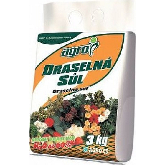 Agro Draselná sůl granulované hnojivo 3 kg