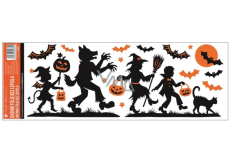 Folia okienna bez kleju z brokatem Halloween 59 x 21 cm č.4