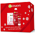 Garnier Reparing Care regenerační tělové mléko pro suchou pokožku 400 ml + Reparing Care regenerační krém na ruce 100 ml + Moisture + Comfort textilní pleťová maska 32 g, kosmetická sada