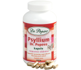 Dr. Popov Psyllium Rozpuszczalne włókno, wywołuje uczucie sytości, wspiera metabolizm kapsułki 120 sztuk 104 g