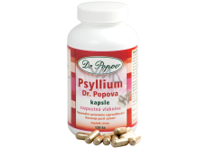 Dr. Popov Psyllium Rozpuszczalne włókno, wywołuje uczucie sytości, wspiera metabolizm kapsułki 120 sztuk 104 g