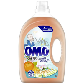 Omo Essences Naturelles Mandarine & Fleurs de Pommier univerzální gel na praní, bílé a stálobarevné prádlo 40 dávek 2 l