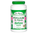 Dr. Popov Psyllium Detox Pro intensywną oczyszczanie ciała, kombinacja błonnika i skutecznych ekstraktów roślinnych 120 kapsułek / 104 g