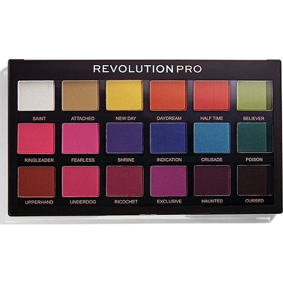 Makeup Revolution Pro Regeneration paletka očních stínů Trends Mischief Mattes 18 x 0,8 g