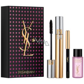 Yves Saint Laurent Volume Effet Faux Cils řasenka 7,5 ml + miniatura dlouhodržící tužka na oči 0,8 g + Top Secrets Bi-Phase odličovač 8 ml, kosmetická sada