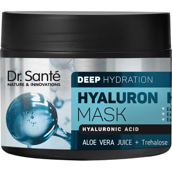 Dr. Santé Hyaluron Hair Deep Hydration maska do suchych, matowych i łamliwych włosów 300 ml